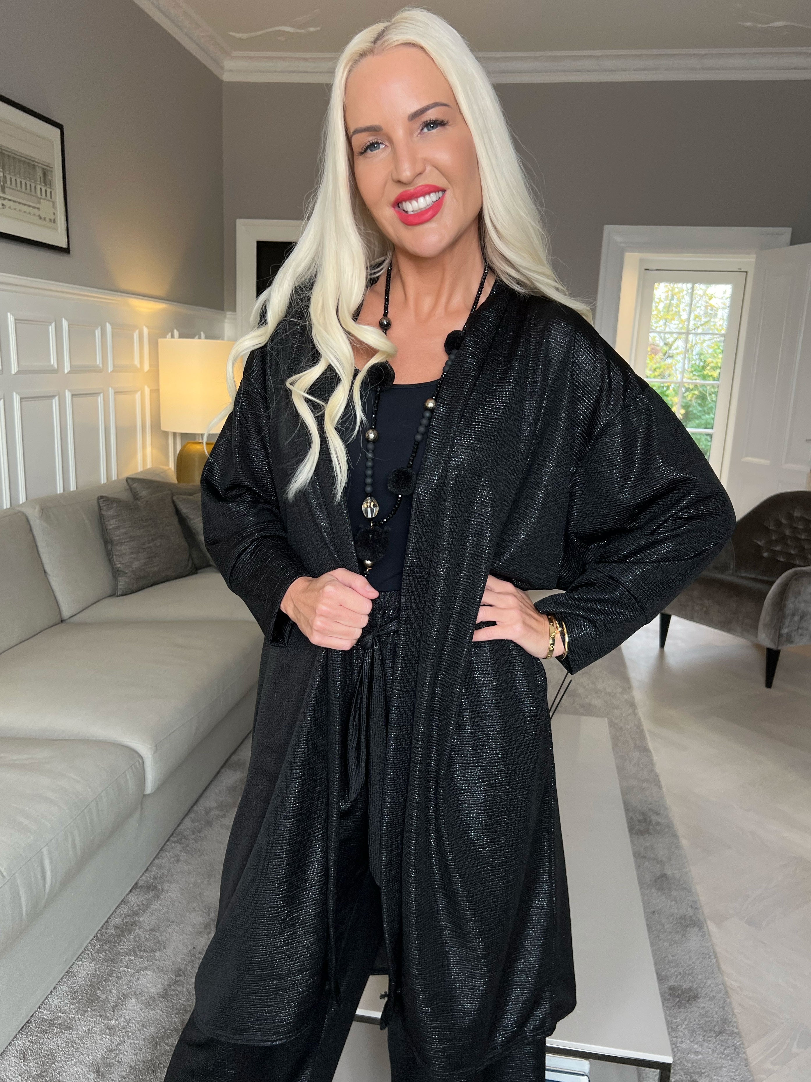 Jayda - Fin kofta i glänsande tyg